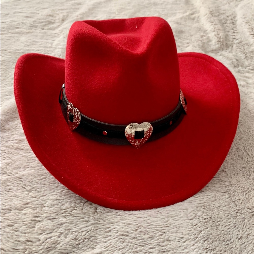 Sheplers western red cowboy hat 🤠